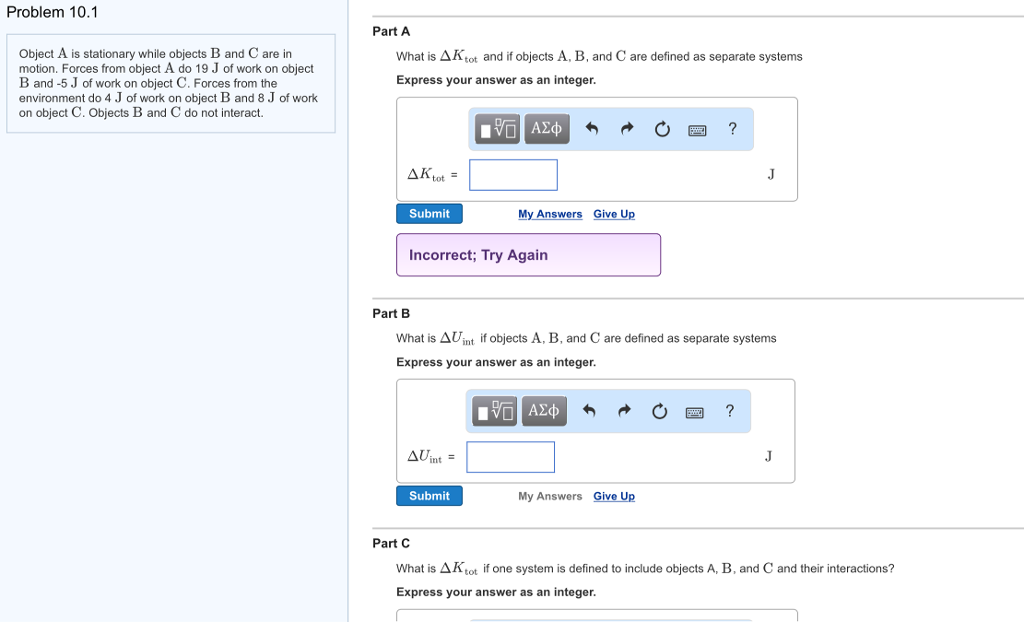 Solved Object A Is Stationary While Objects B And C Are In | Chegg.com