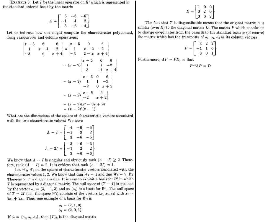 Solved ExaMPLE 3. Let T'be the linear operator on R3 which