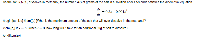 Solved As The Salt KNO3 Dissolves In Methanol The Number Chegg solved-as-the-salt-kno3-dissolves-in-methanol-the-number-chegg