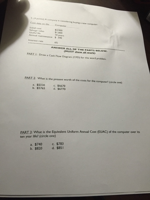 What Is The Equivalent Uniform Annual Cost Euac