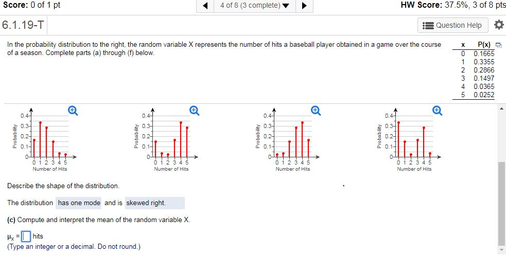 Solved Score: 0 of 1 pt 4 of 8 (3 complete) HW Score: | Chegg.com