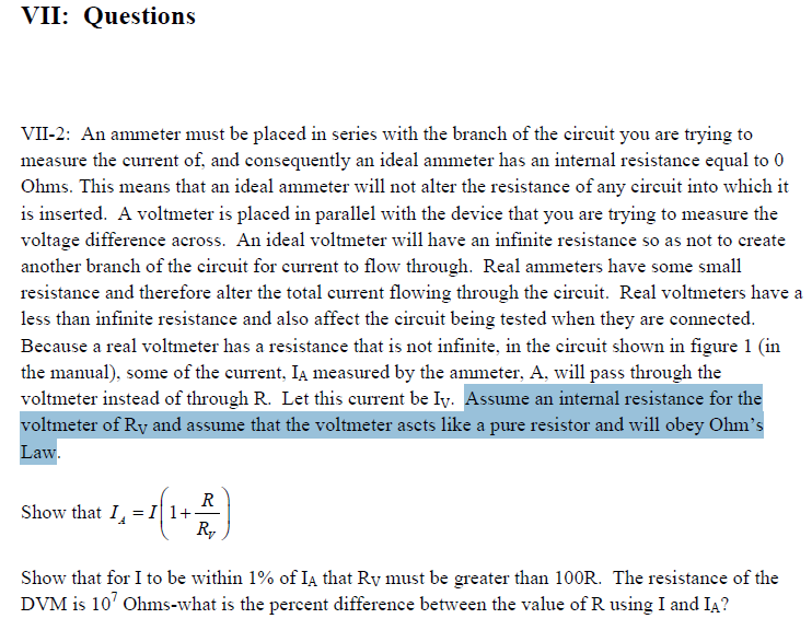 Solved An ammeter must be placed in series with the branch