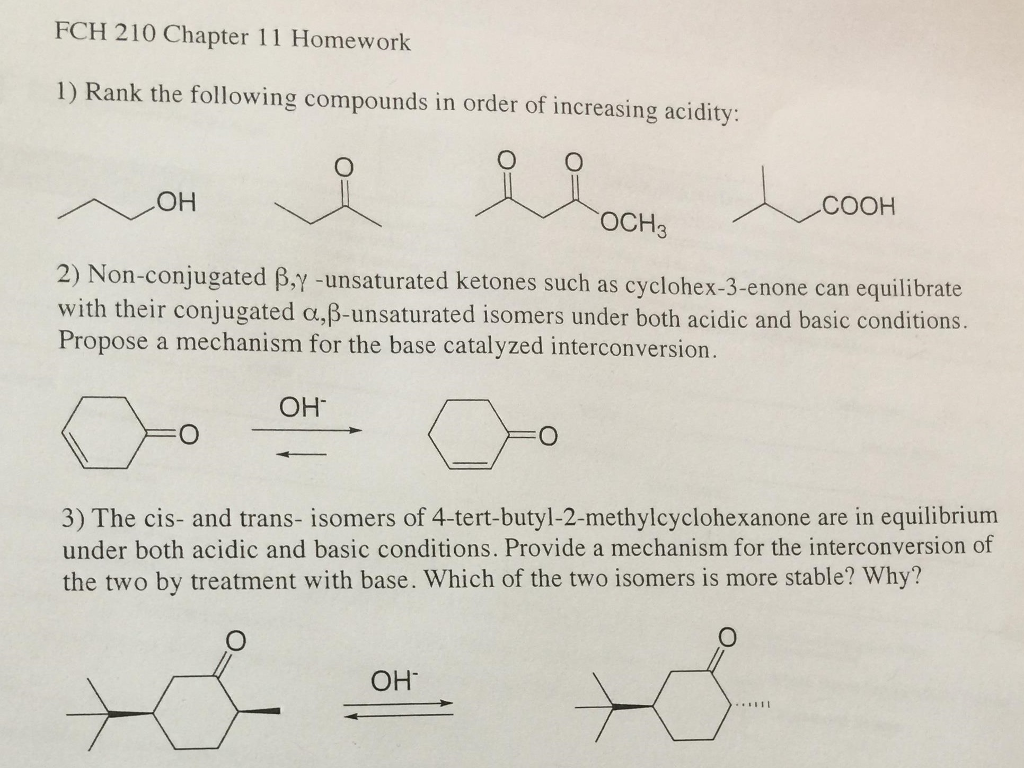 Solved Rank The Following Compounds In Order Of Increasing 8759