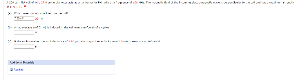 Solved A 200 turn flat coil of wire 27.0 cm in diameter acts | Chegg.com