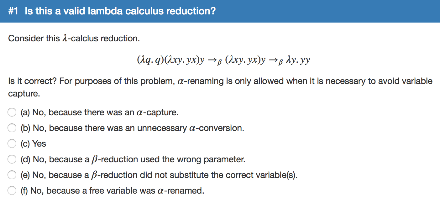 lambda calculus alpha conversion