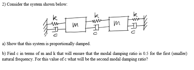 Solved Consider The System Shown Below Show That This