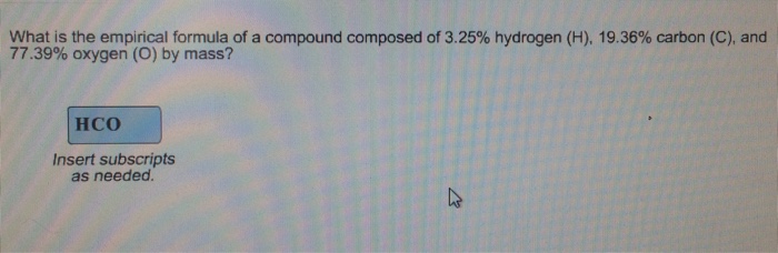 solved-what-is-the-empirical-formula-of-a-compound-composed-chegg