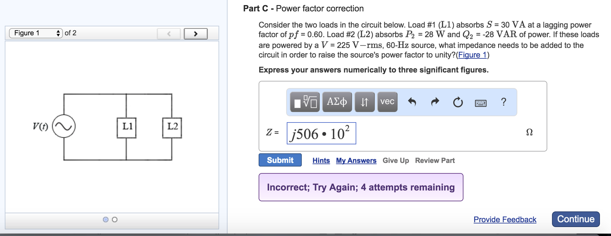 Solved Consider the two loads in the circuit below. Load 1