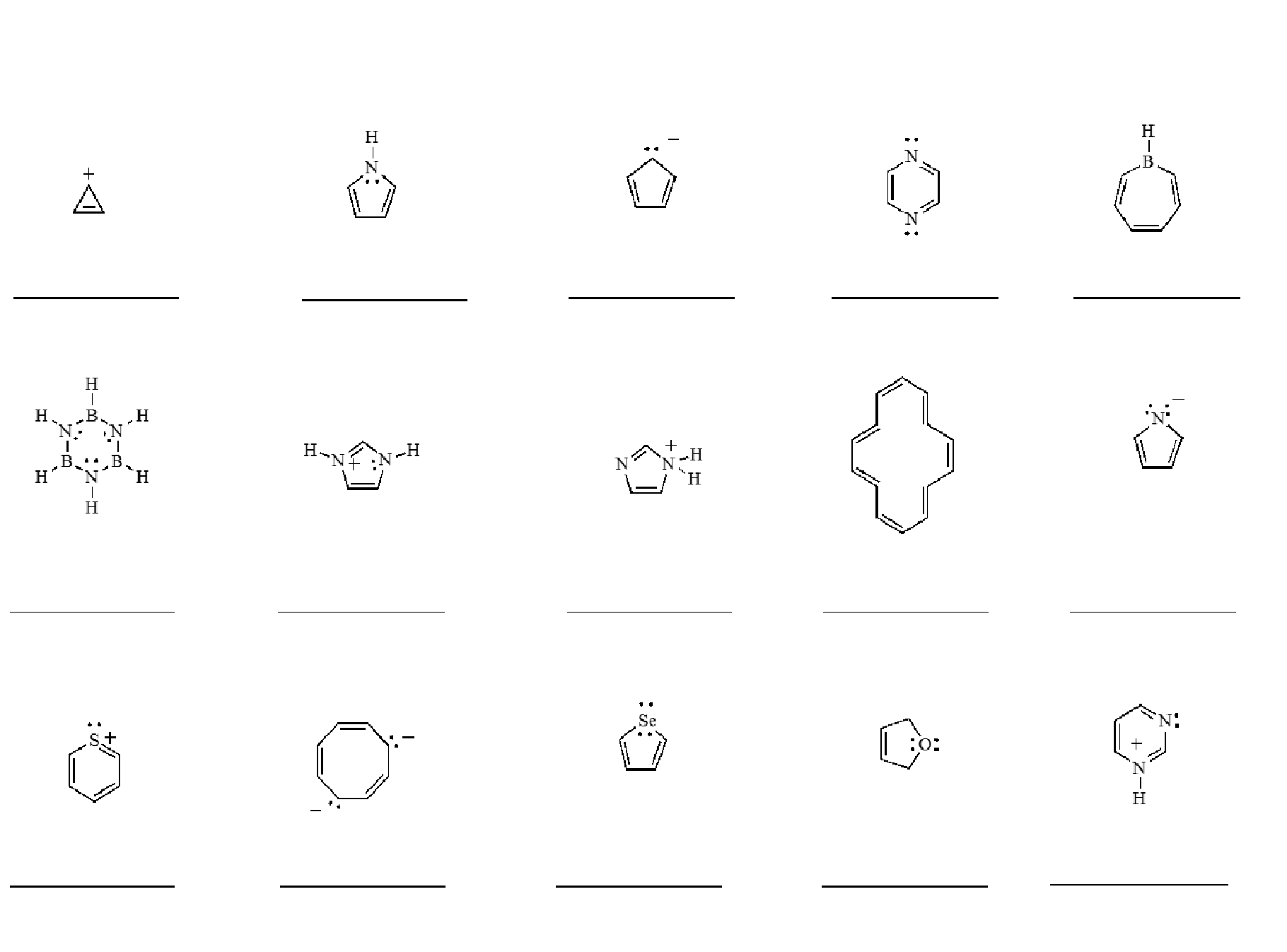 Solved Are the following compounds aromatic, antiaromatic, | Chegg.com