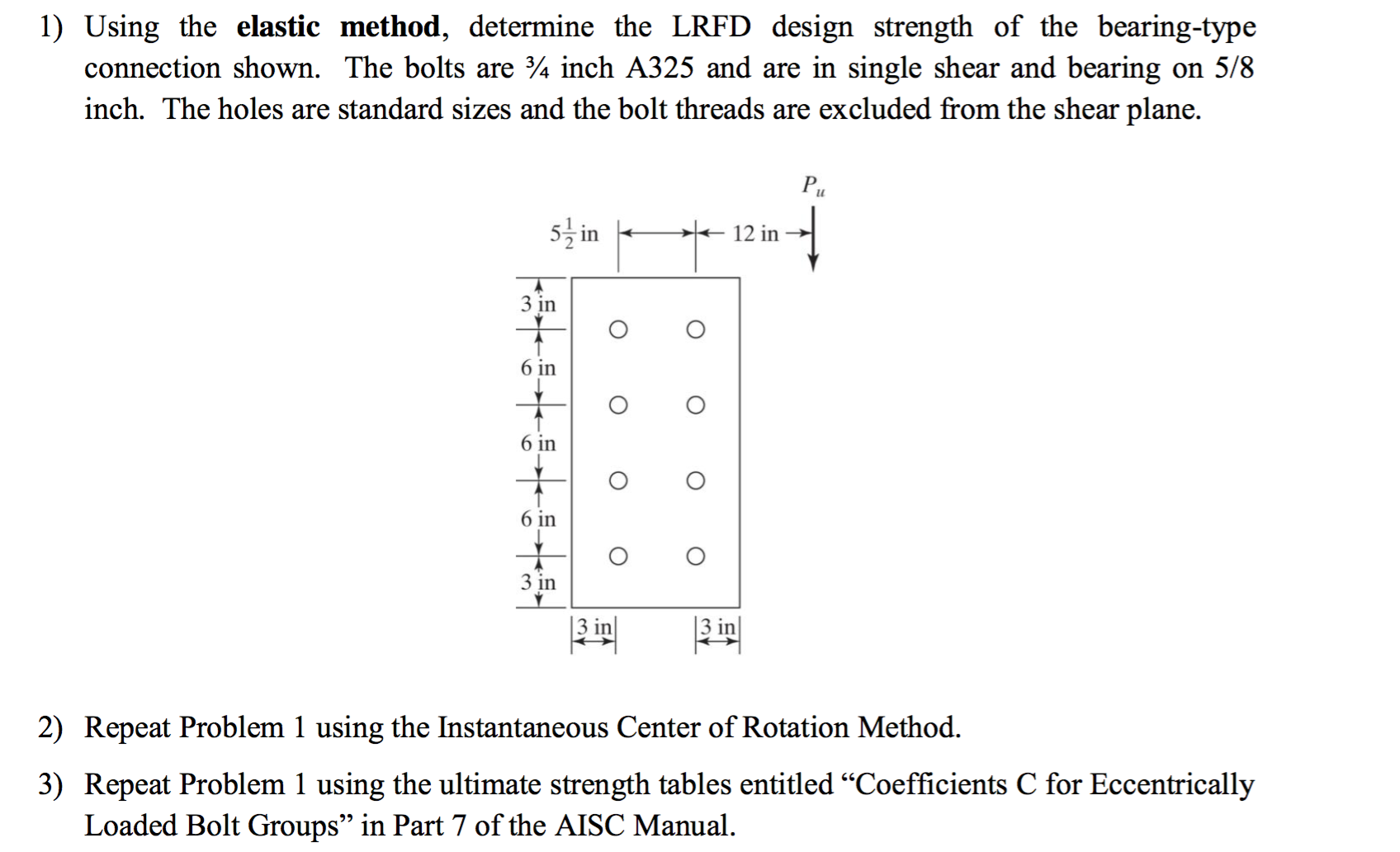 Using The Elastic Method, Determine The LRFD Design | Chegg.com