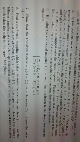 Solved l lig low with a uniform velocity in the region | Chegg.com