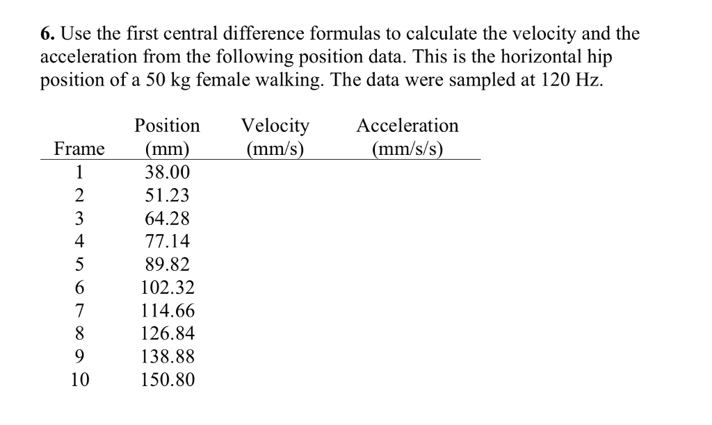 solved-6-use-the-first-central-difference-formulas-to-chegg