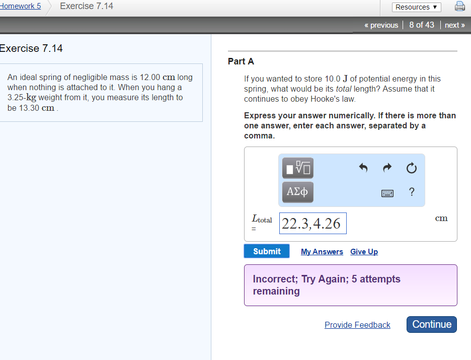 solved-an-ideal-spring-of-negligible-mass-is-12-00-cm-long-chegg