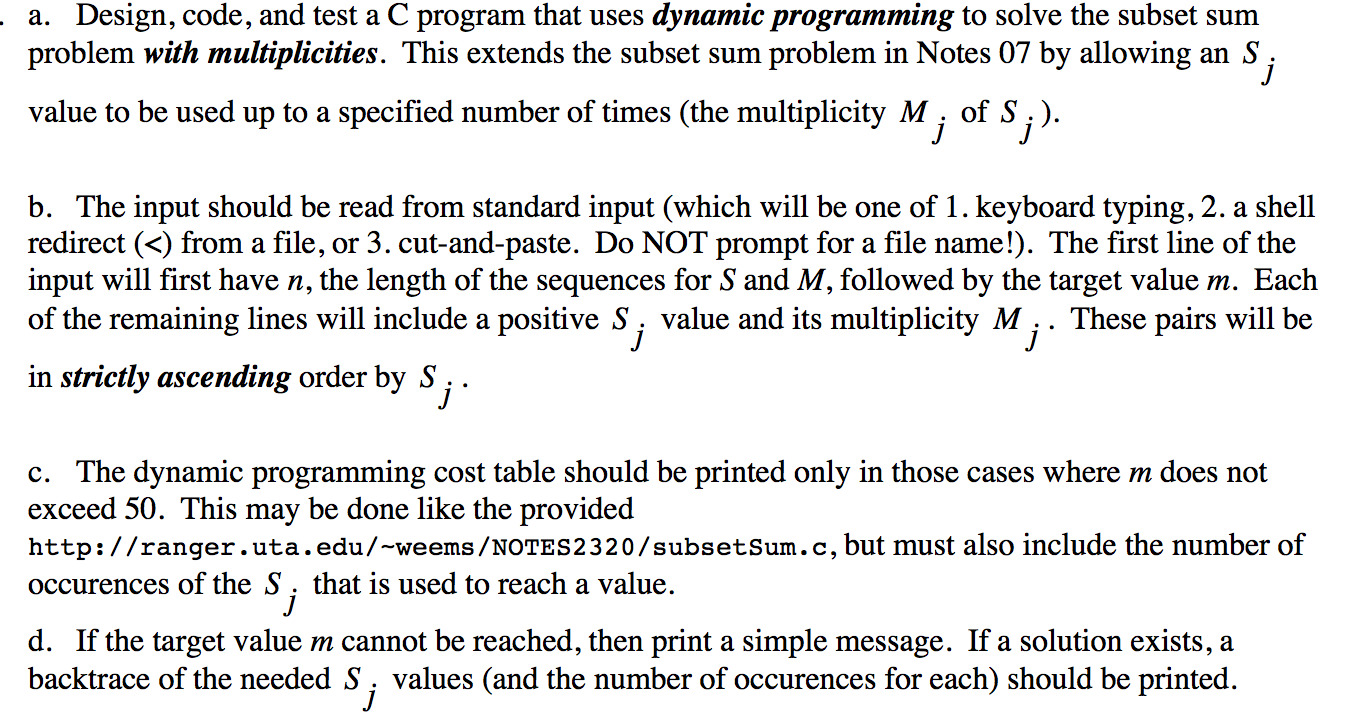 Solved Design, code, and test a C program that uses dynamic | Chegg.com
