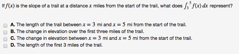 solved-if-f-x-is-the-slope-of-a-trail-at-a-distance-x-miles-chegg