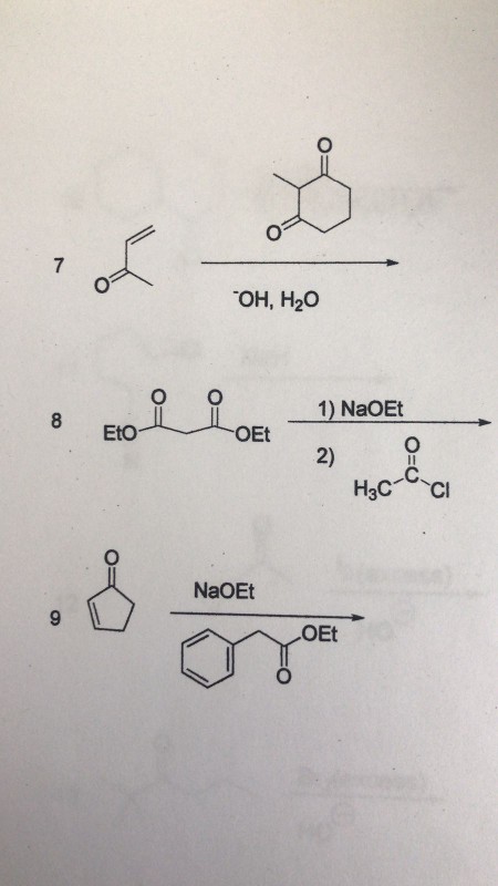 Solved Predict The Products Of The Following Reactions | Chegg.com