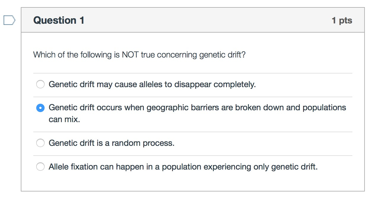 Solved Which of the following is NOT true concerning genetic | Chegg.com