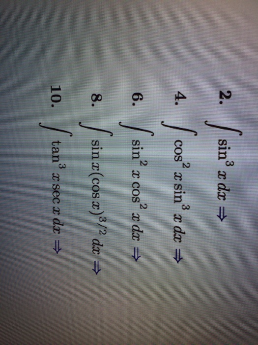 integrate x 2 sin x 3 dx