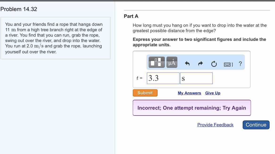 The Hanging Rope Problem Solved Problem 14.32 You and your friends find a rope that | Chegg.com