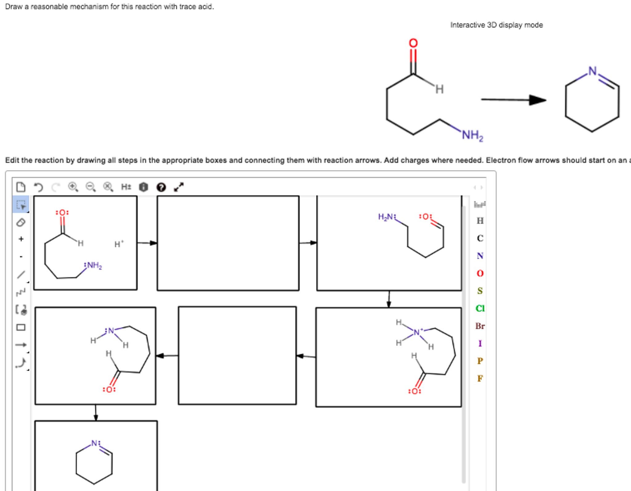 Solved Draw a reasonable mechanism for this reaction with
