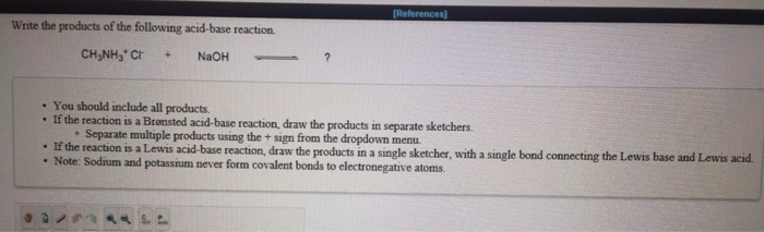 Solved Identify the reactant acid and base in each of the | Chegg.com