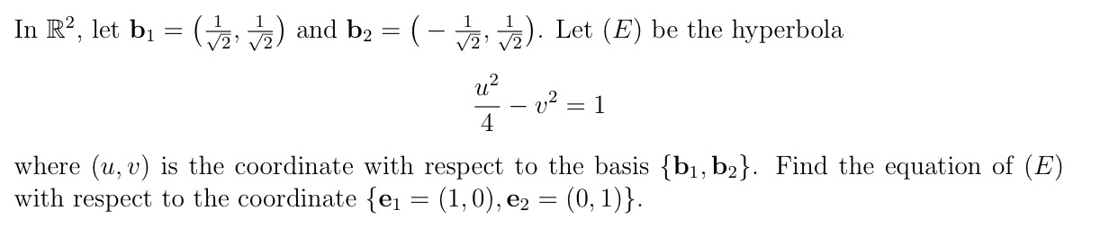 Solved In R^2, let b_1 = (1/squareroot 2, 1/squareroot 2) | Chegg.com