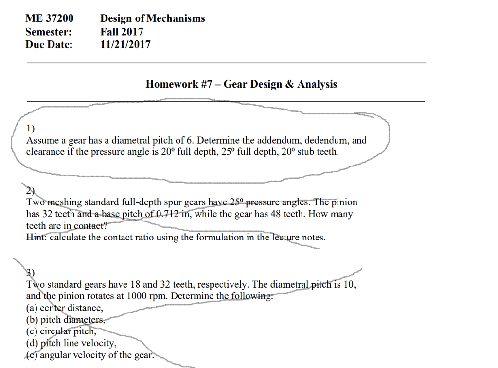 Solved ME 37200 Semester: Due Date: Design of Mechanisms | Chegg.com