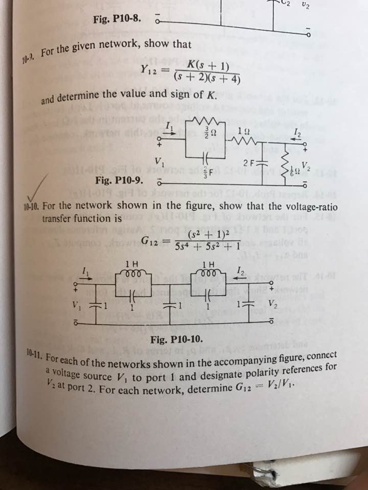 Solved For the network shown in the figure, show that Y_12 | Chegg.com
