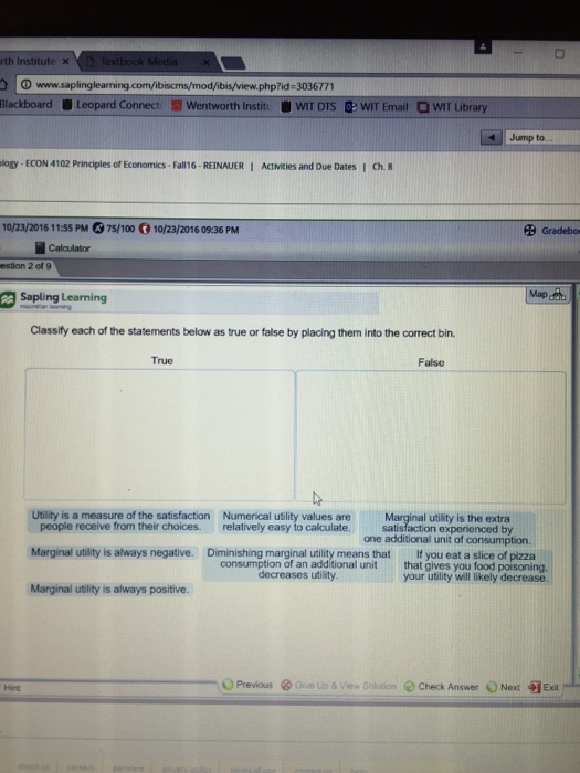 Solved Classify Each Of The Statements Below As True Or | Chegg.com