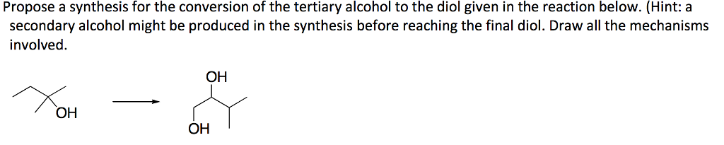 Solved Propose a synthesis for the conversion of the | Chegg.com