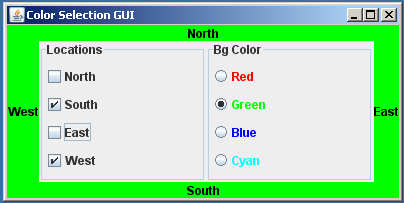 Solved First, create a GUI that will change colors based | Chegg.com