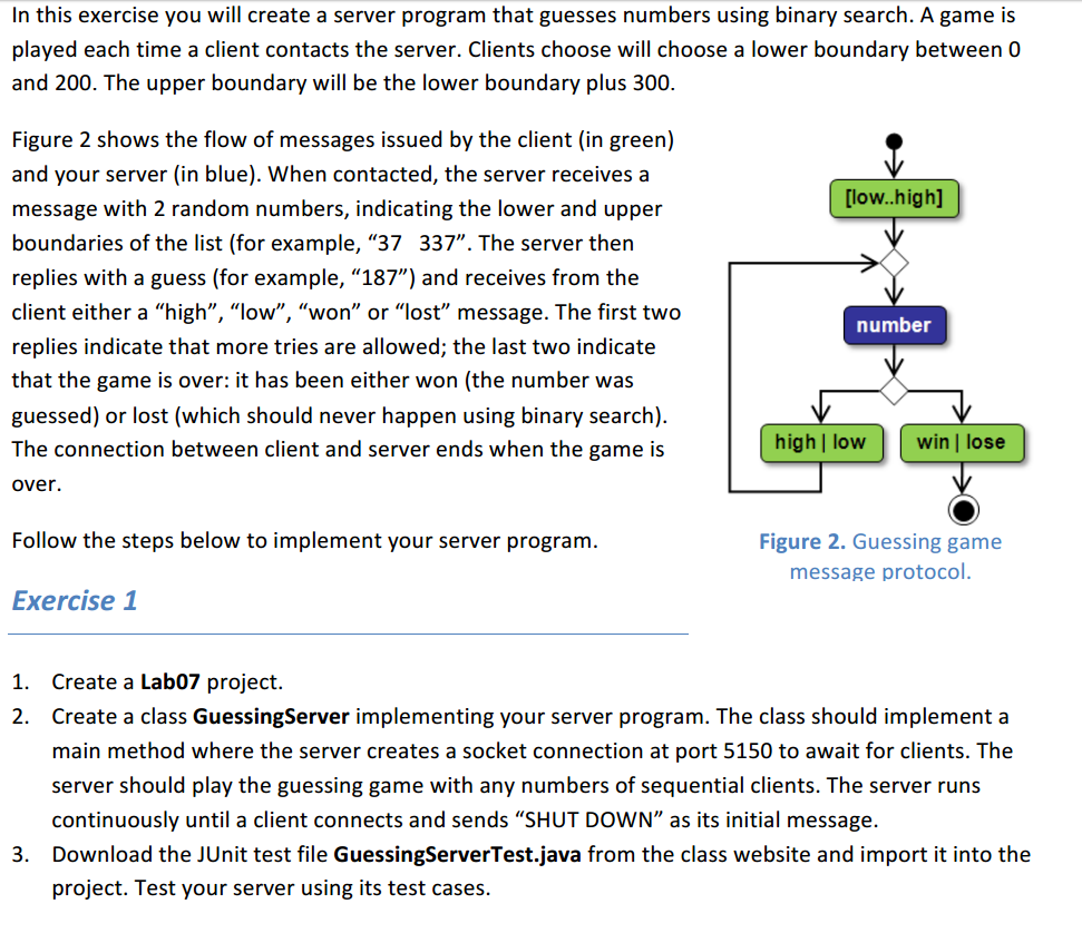 Solved In This Exercise You Will Create A Server Program | Chegg.com