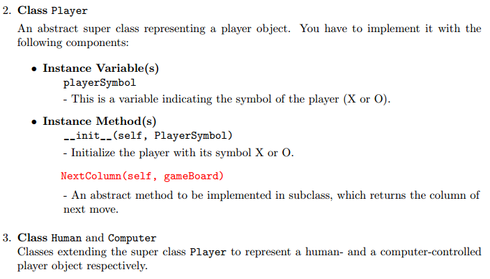Solved How to write a connect4.py oop python program with | Chegg.com