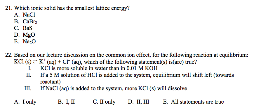 lattice energy of nacl