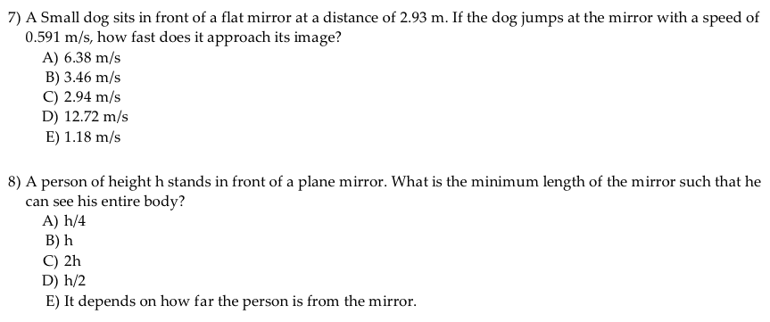 Solved Answers To These Questions Are 3(A), | Chegg.com