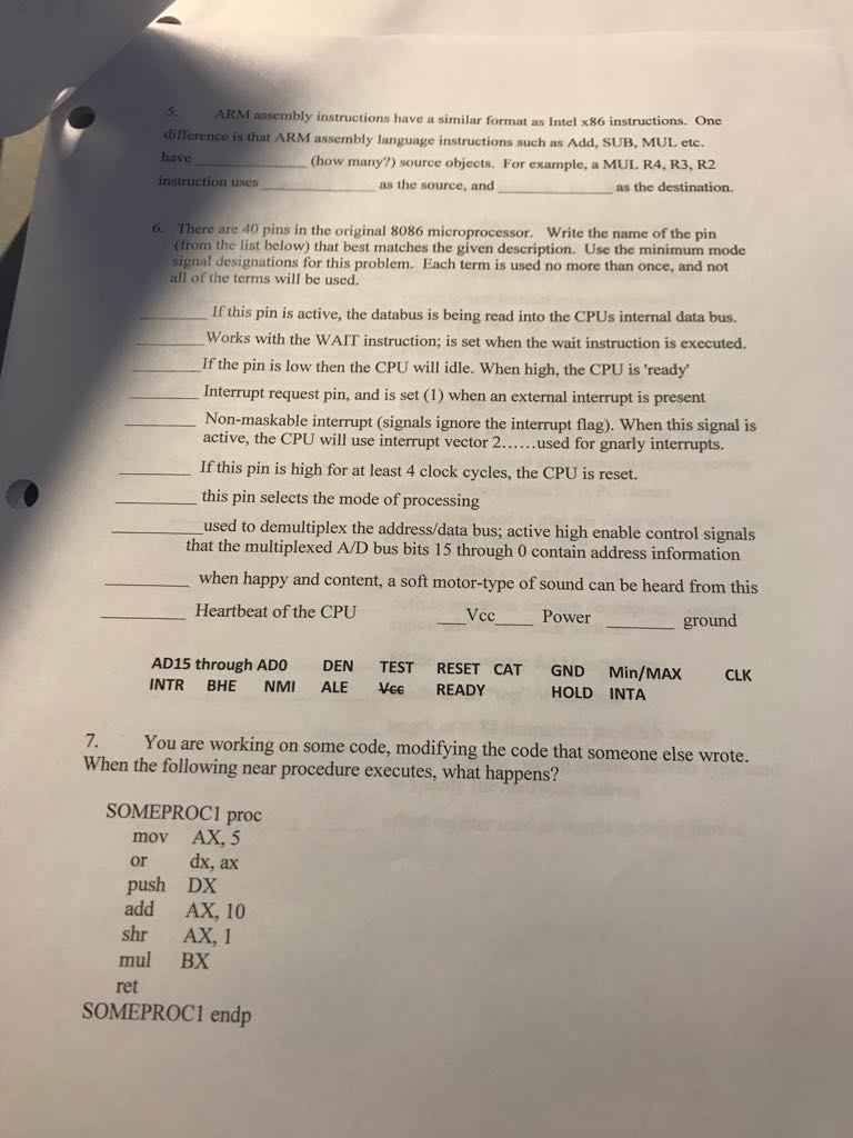 Solved ARM assembly instructions have a similar format as