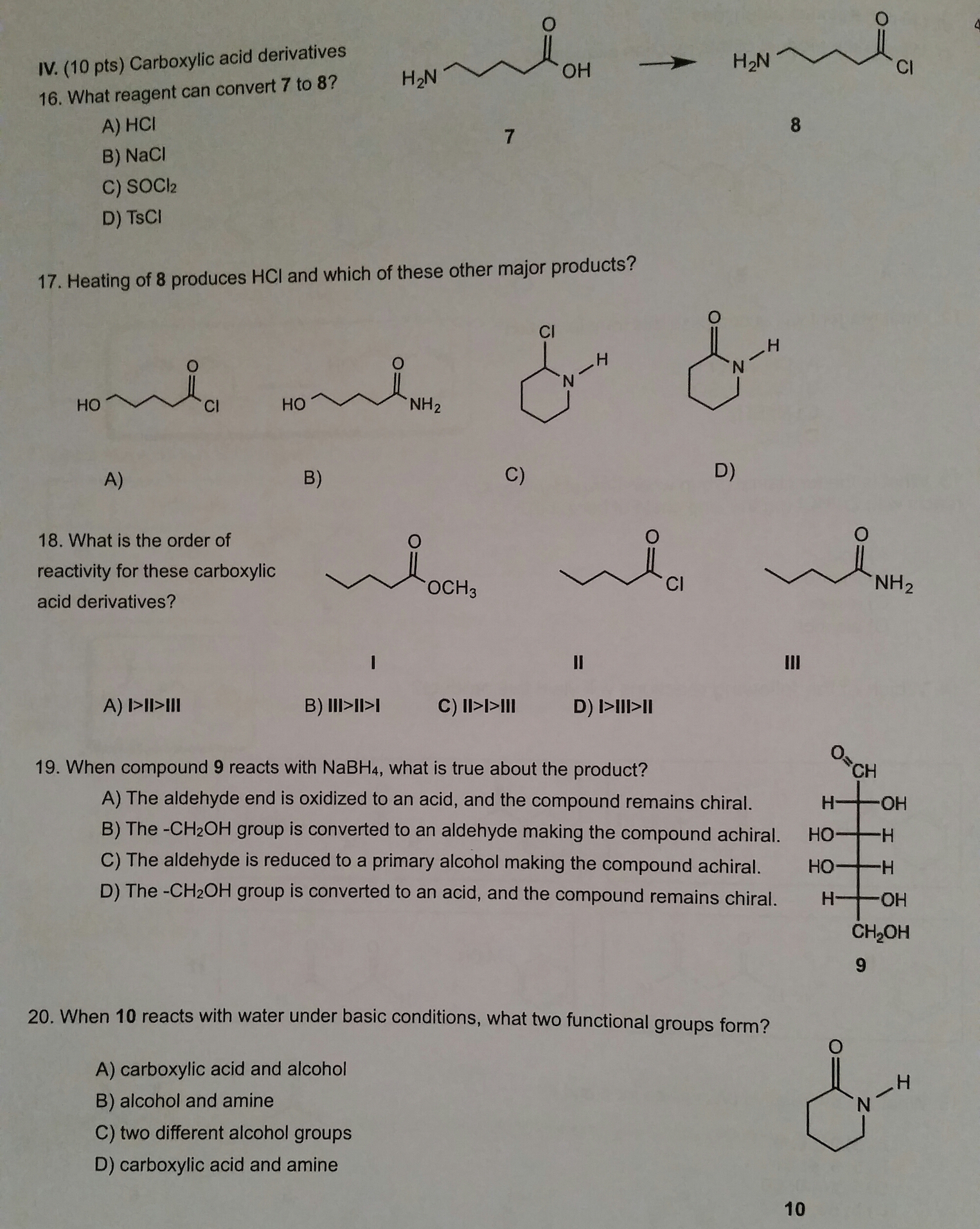 organic chemistry 2 homework