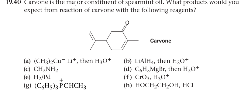 Carvone Is The Major Constituent Of Spearmint Oil