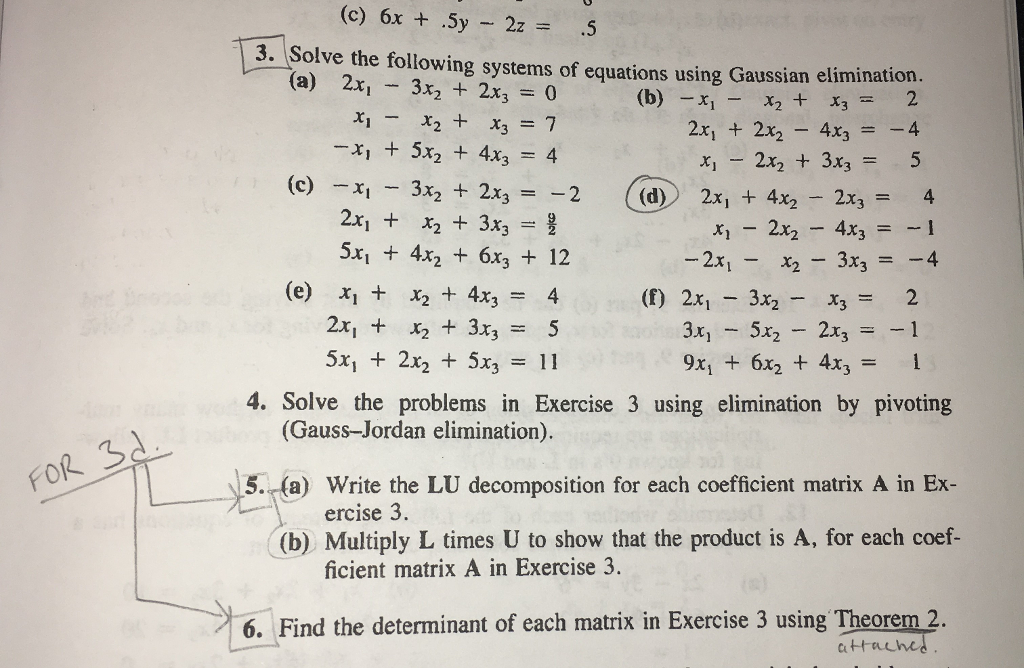 Solved Question 3d and then 5 and 6 using the answer from | Chegg.com