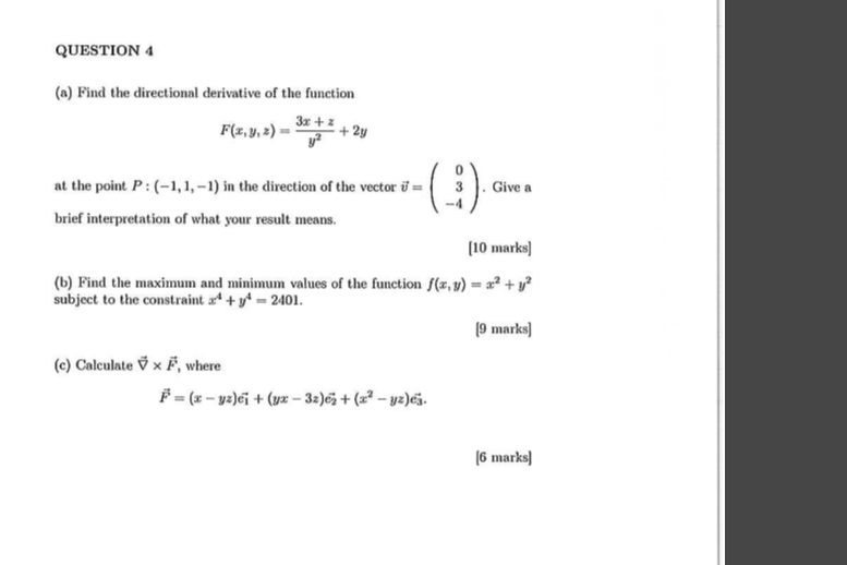 Solved a Find The Directional Derivative Of The Function Chegg