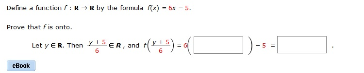 Solved Define a function f: R → R by the formula rx) = 6x-5. | Chegg.com