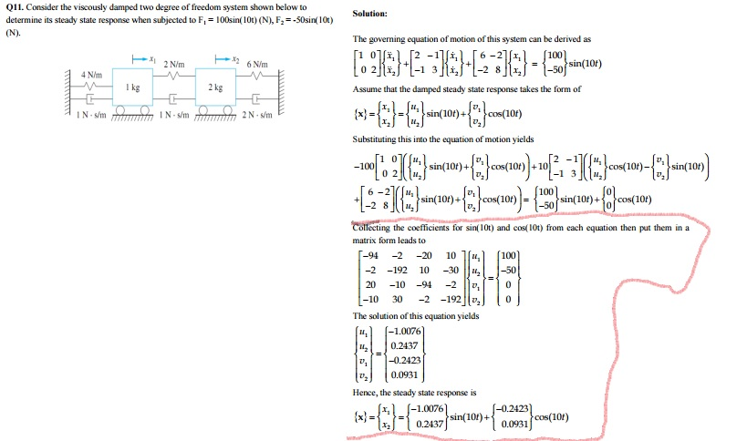 Solved the solution circled in red how do they get the | Chegg.com