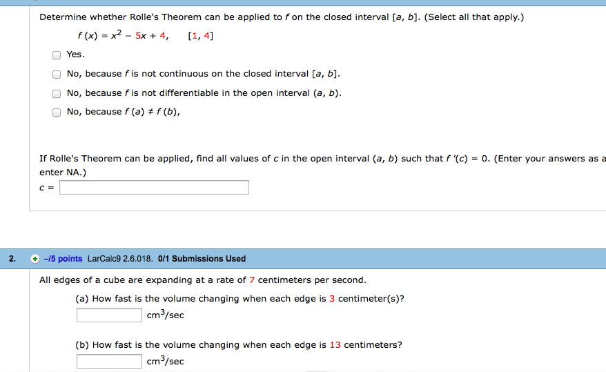 How To Determine Whether Rolle S Theorem Can Be Applied