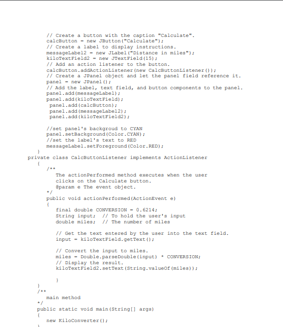 Solved So far, you have created frame, container (panel) and | Chegg.com