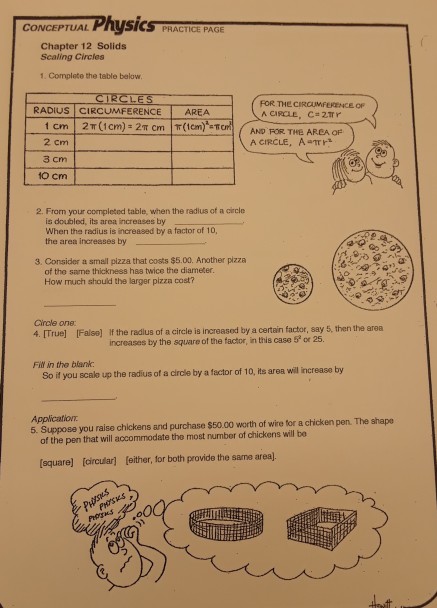 Solved CONCEPTUAL Physics PRACTICE PAGE Chapter 12 Solids | Chegg.com