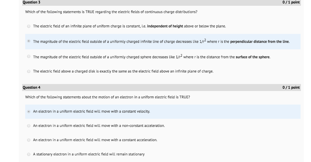 Solved Which of the following statements is TRUE regarding | Chegg.com
