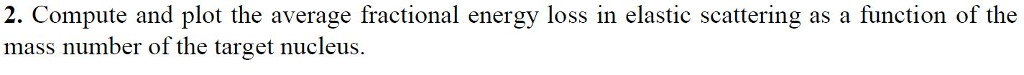 Solved 2. Compute and plot the average fractional energy | Chegg.com