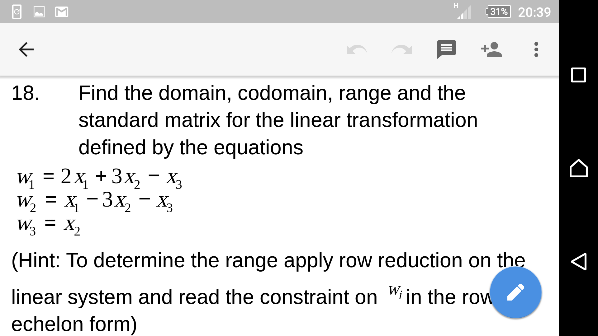 Domain And Codomain Matrix Dominaon