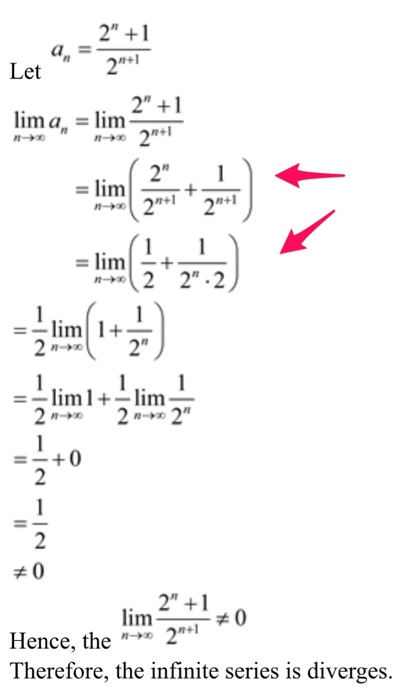 Solved a_n = 2^n + 1/2^n + 1 Let lim_n rightarrow infinity | Chegg.com