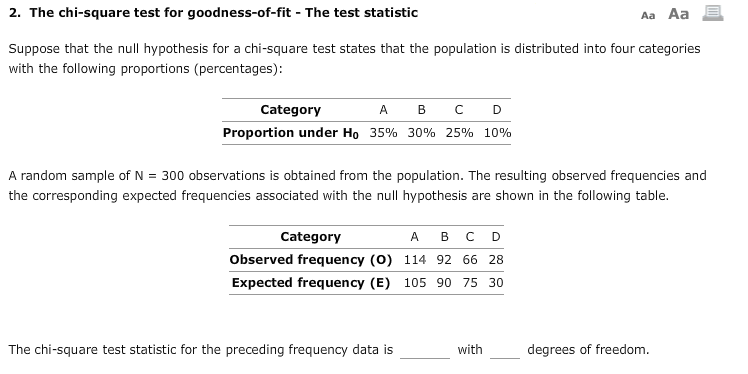 when is null hypothesis rejected chi square